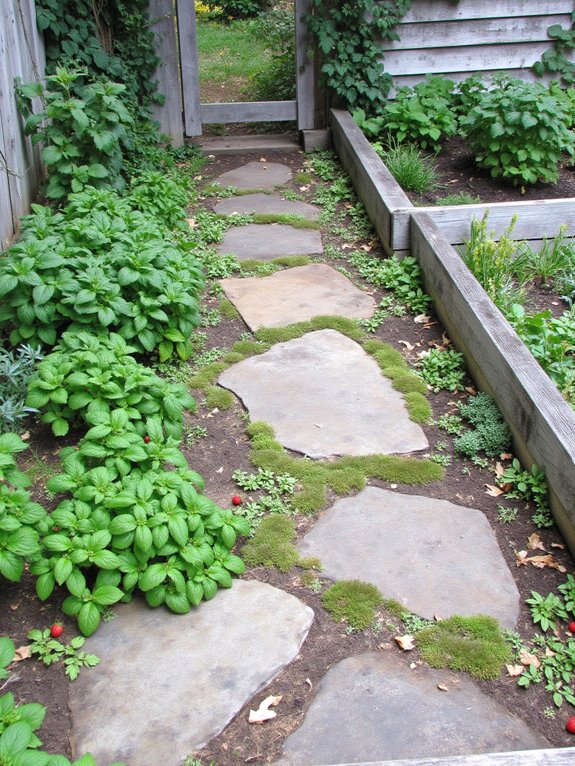 edible plant walking path