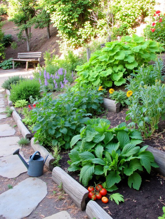 edible plants for sloped gardens