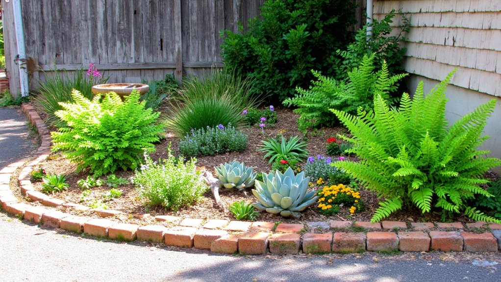 effortless corner landscape maintenance