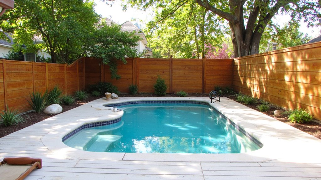 elegant pool security fence