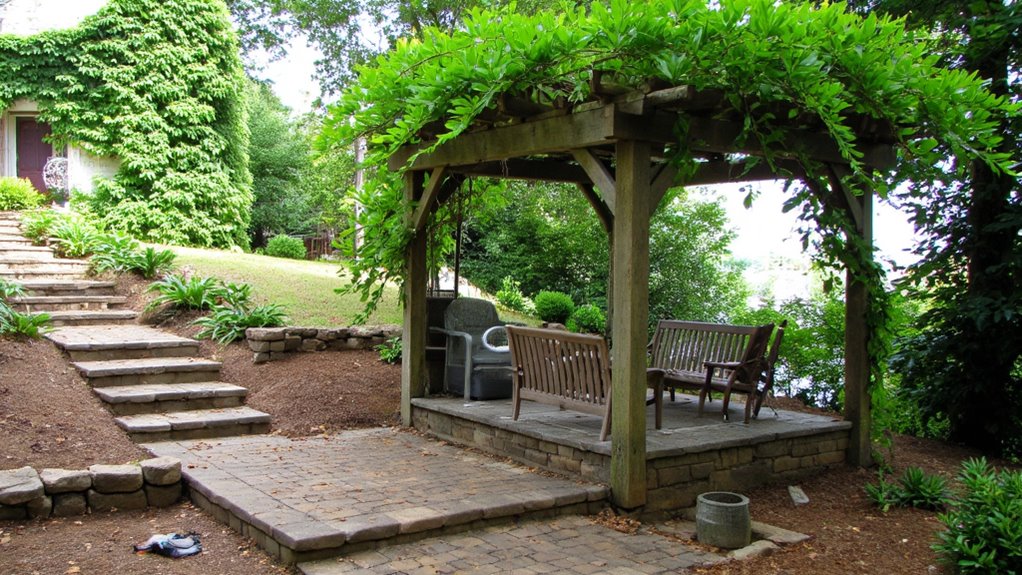 elegant shaded outdoor retreat