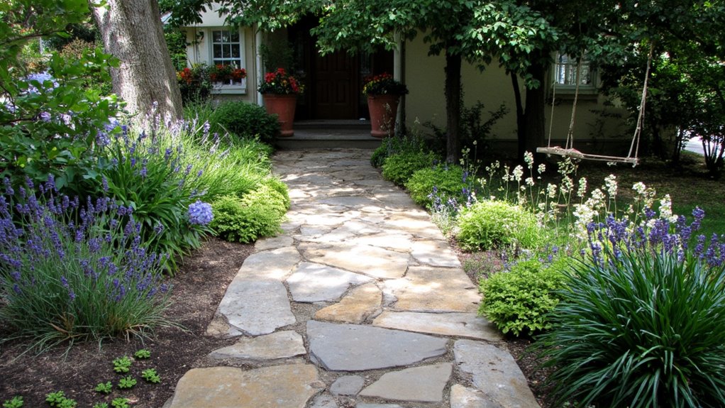 elegant stone path creation