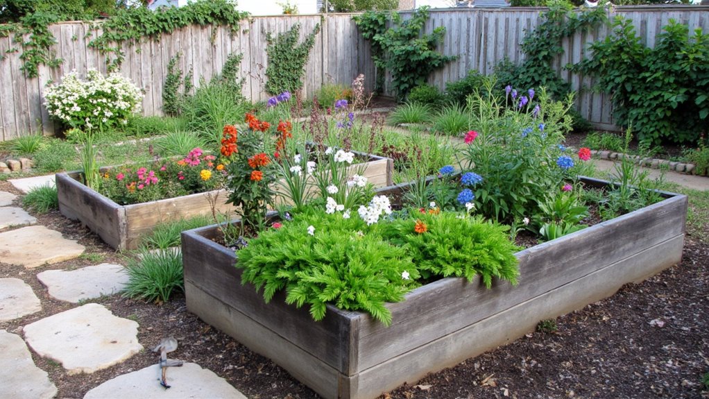 elevated customizable flower beds