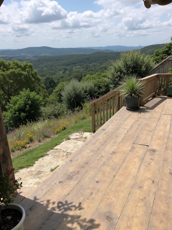 elevated patio for gatherings