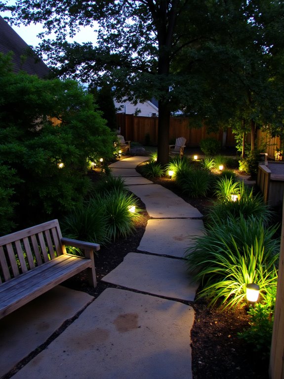 enchanting evening garden lighting
