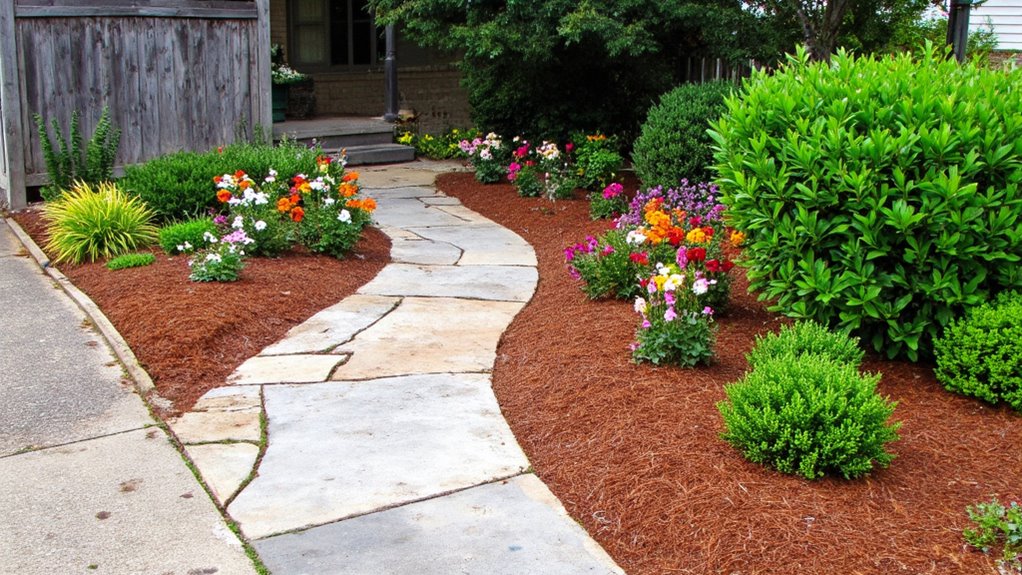 enhance garden aesthetics with mulch