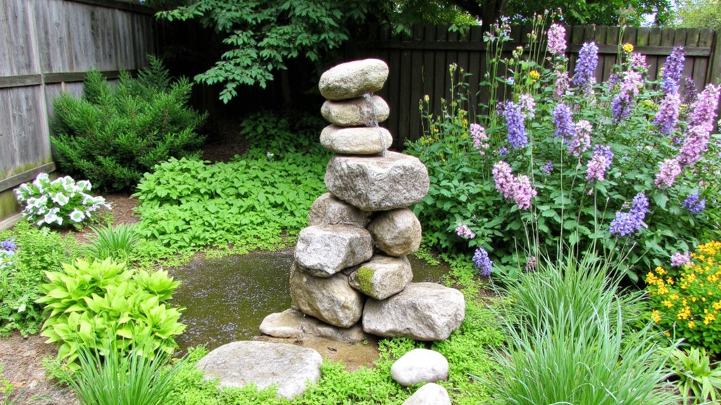 enhance garden with water