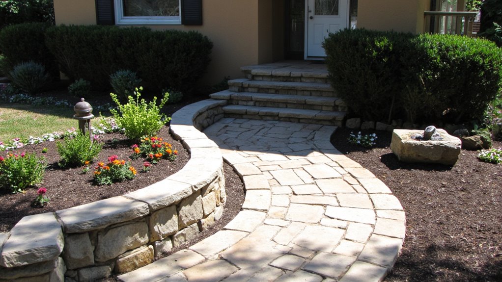 enhance landscape with hardscaping