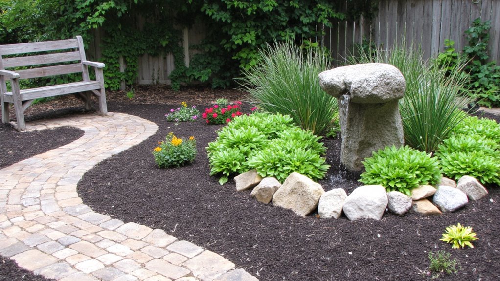 enhance landscape with mulch