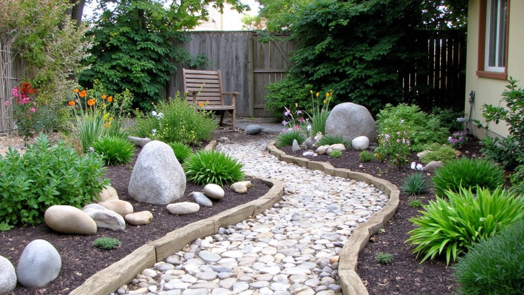 enhance landscape with rocks