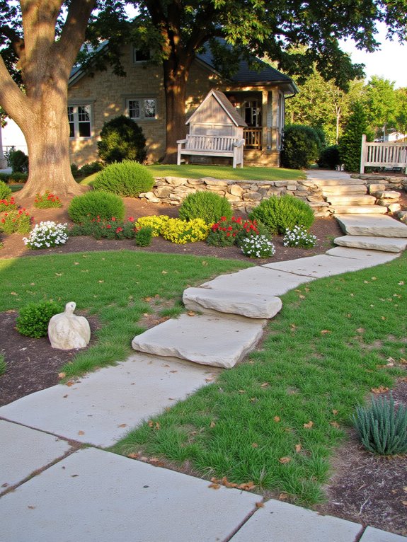 family friendly hill play area