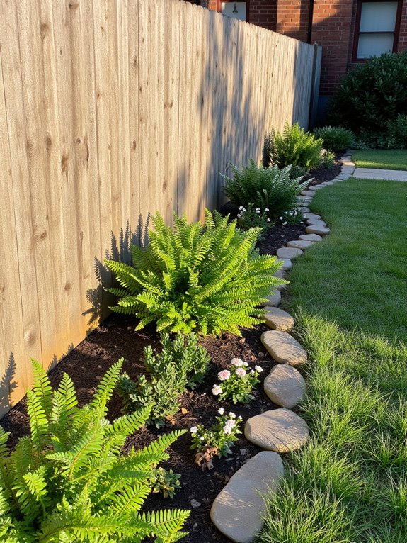 fencing enhances garden definition