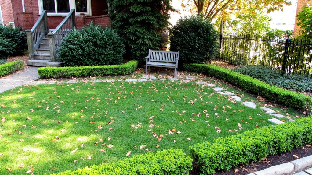 framing corners with hedging