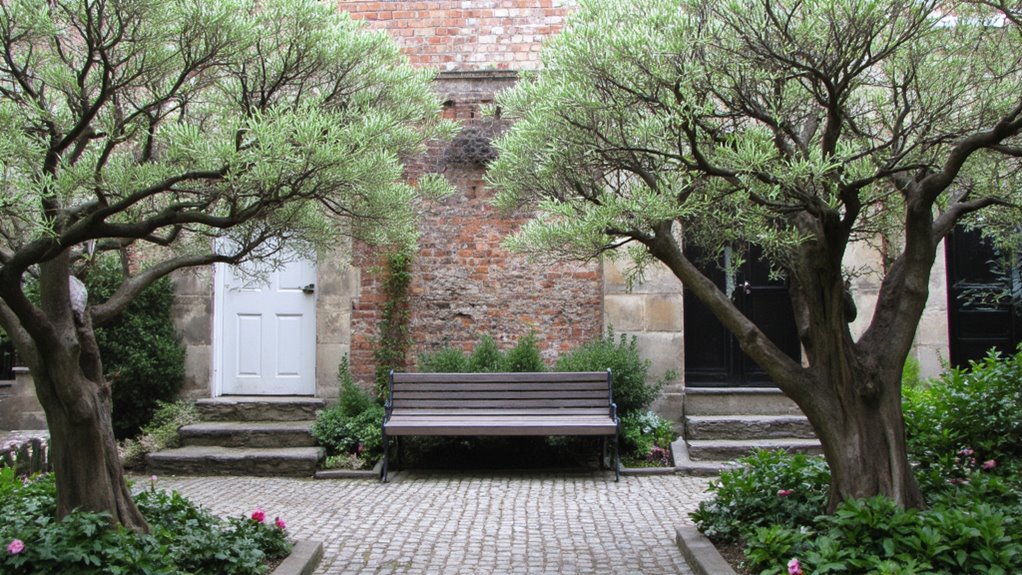 framing corners with trees