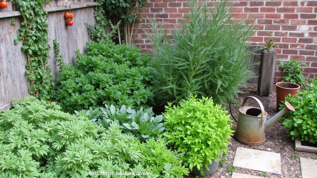 fresh ingredients from garden