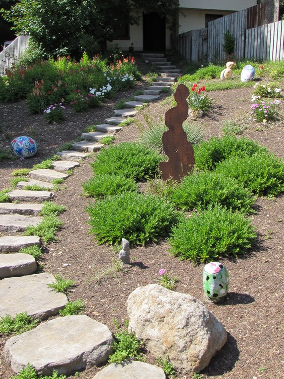 garden sculptures add personality
