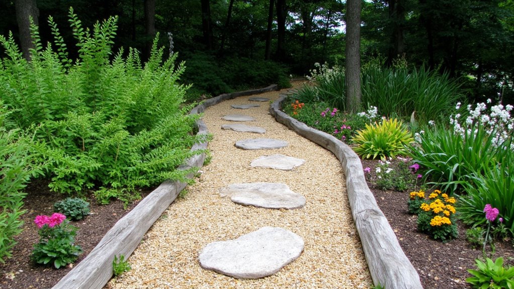 gravel pathway for beauty