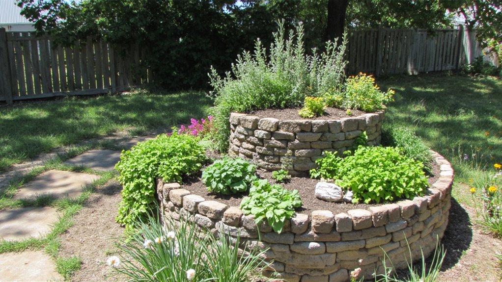 herb spiral functional beauty