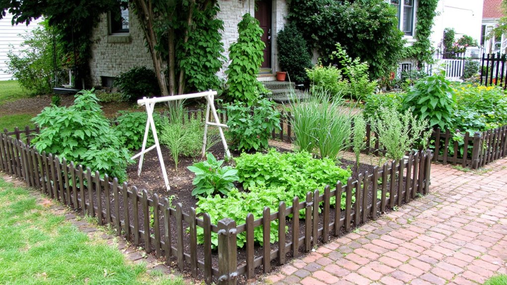 herbs and vegetables flourishing