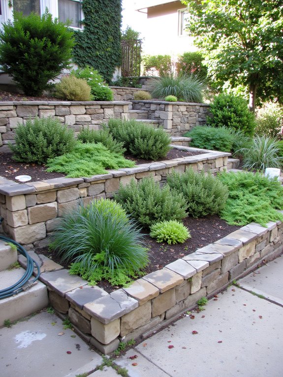 hillside landscaping with charm