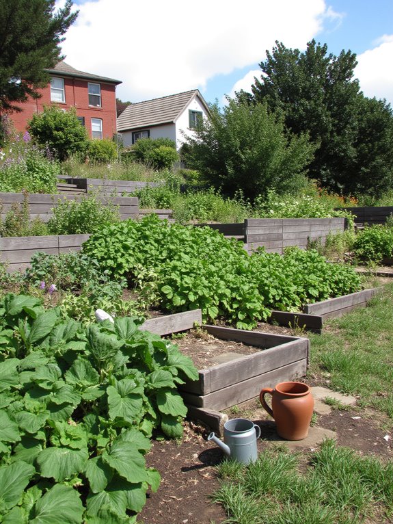 hillside vegetable garden cultivation