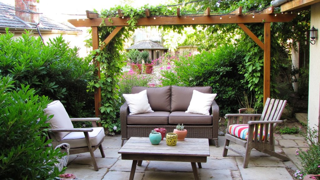 inviting backyard seating areas