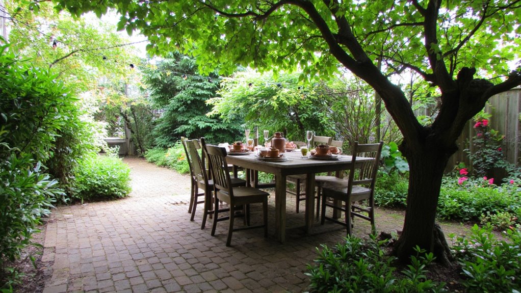 inviting outdoor dining atmosphere
