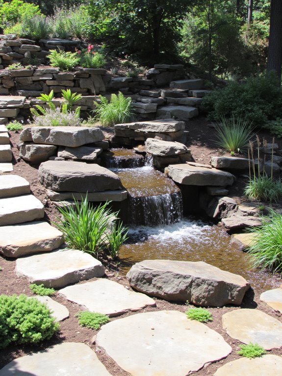 inviting tranquil outdoor water features