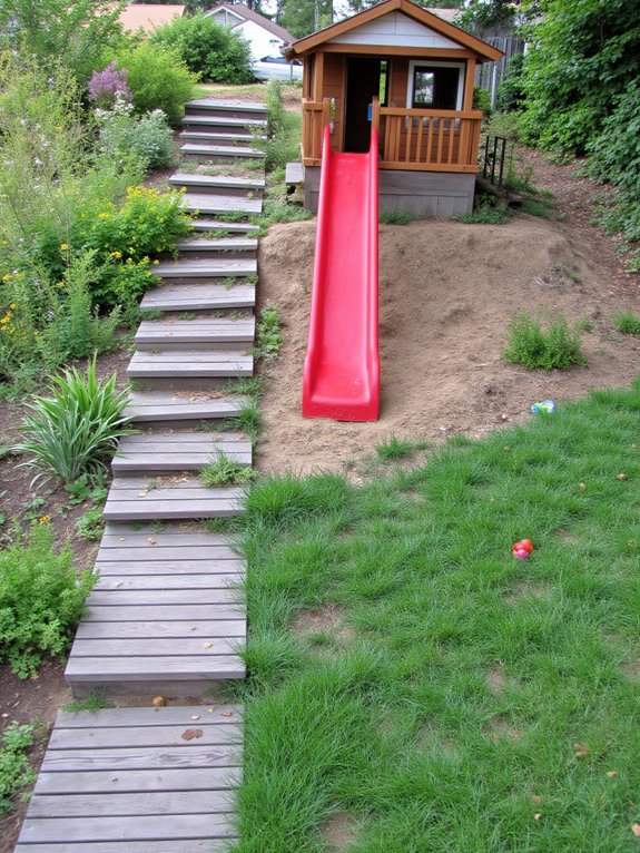 joyful sloped play area