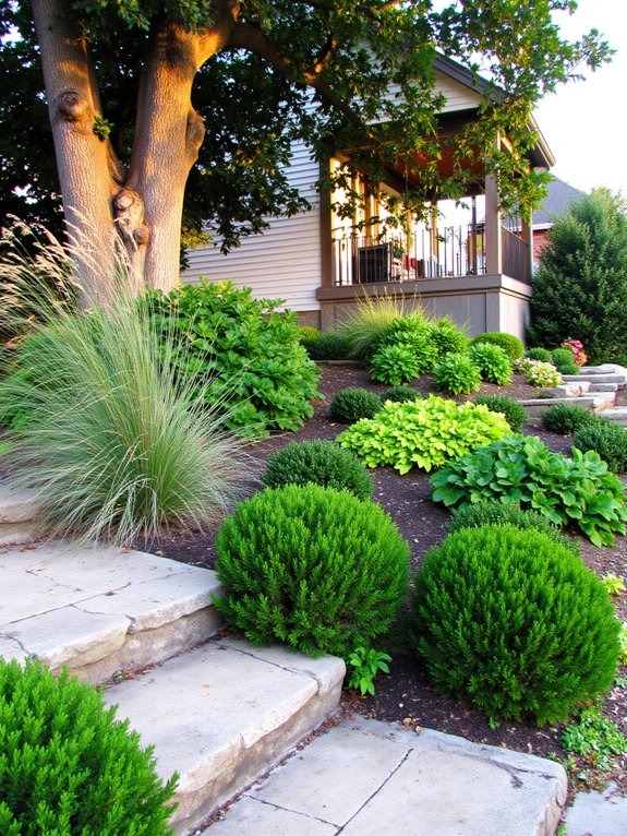 layered greenery planting ideas