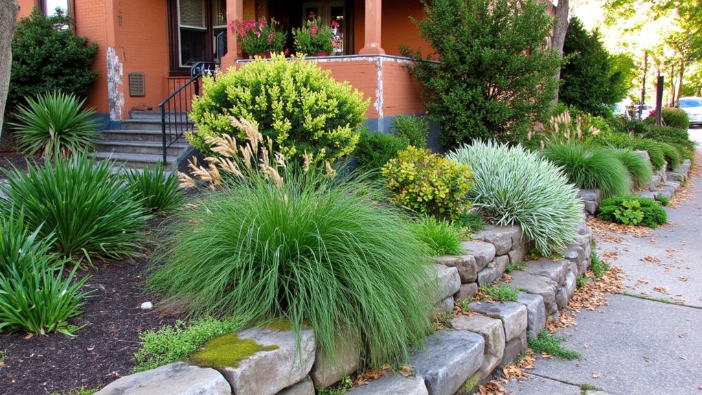 layered planting enhances visual appeal