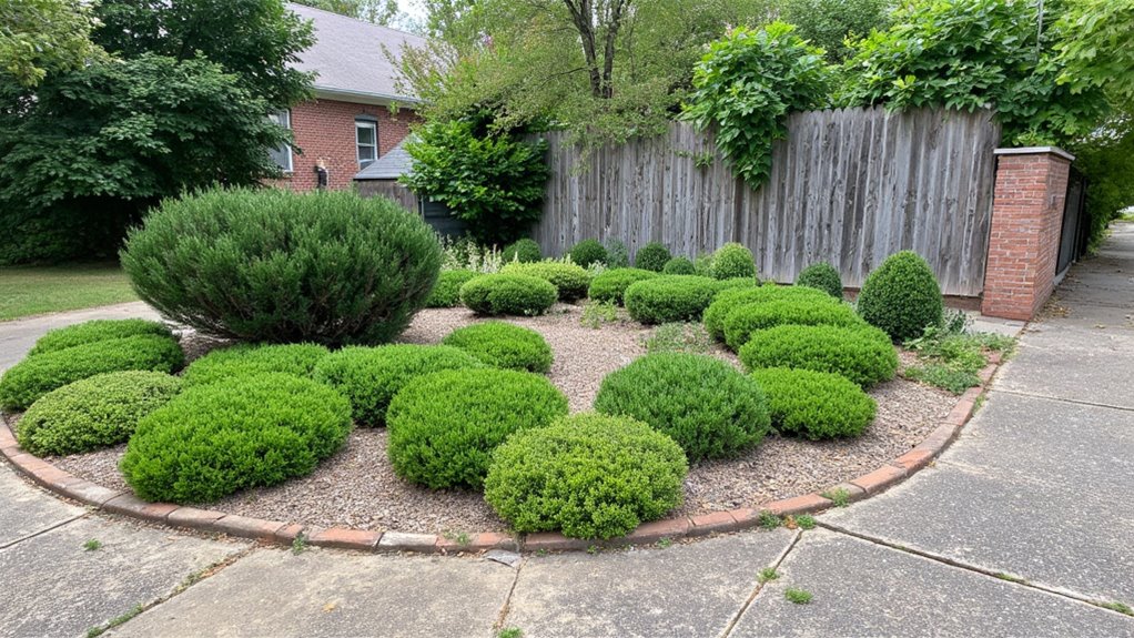 low maintenance corner landscape design