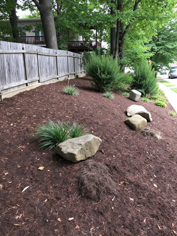 low maintenance mulch options