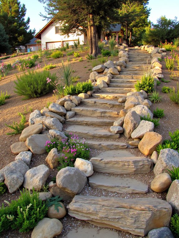 low maintenance rock garden beauty