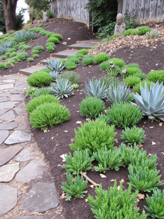 low maintenance succulent garden