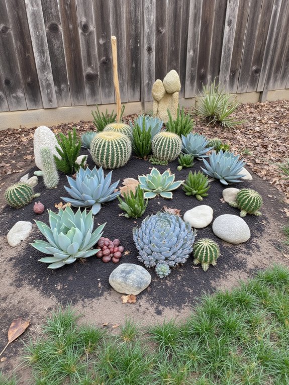 low maintenance succulent landscape design