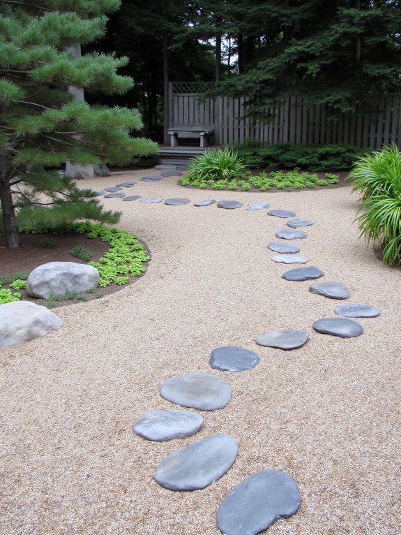 low maintenance tranquil outdoor space