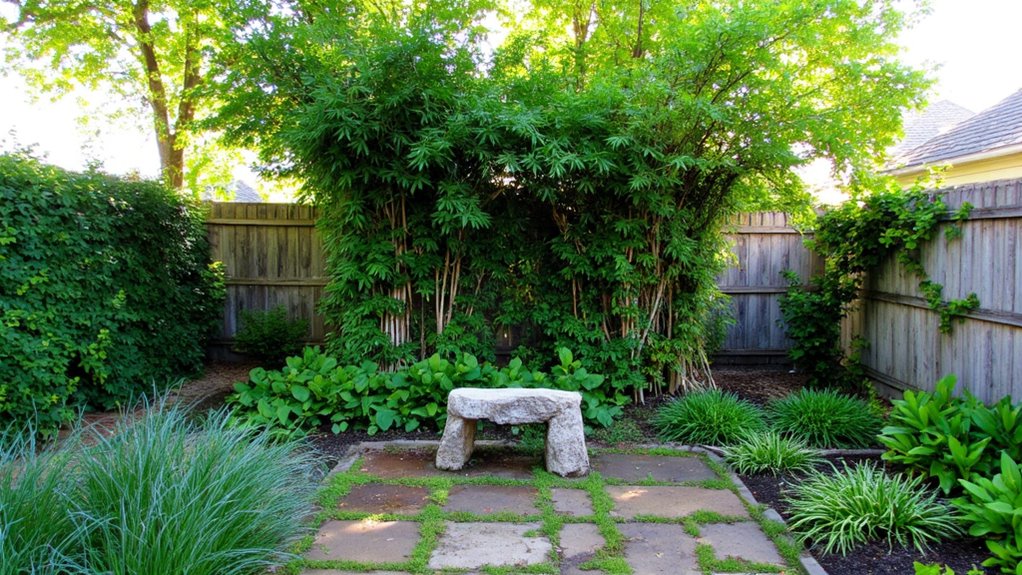 lush foliage privacy screen