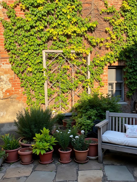 lush vertical garden creation