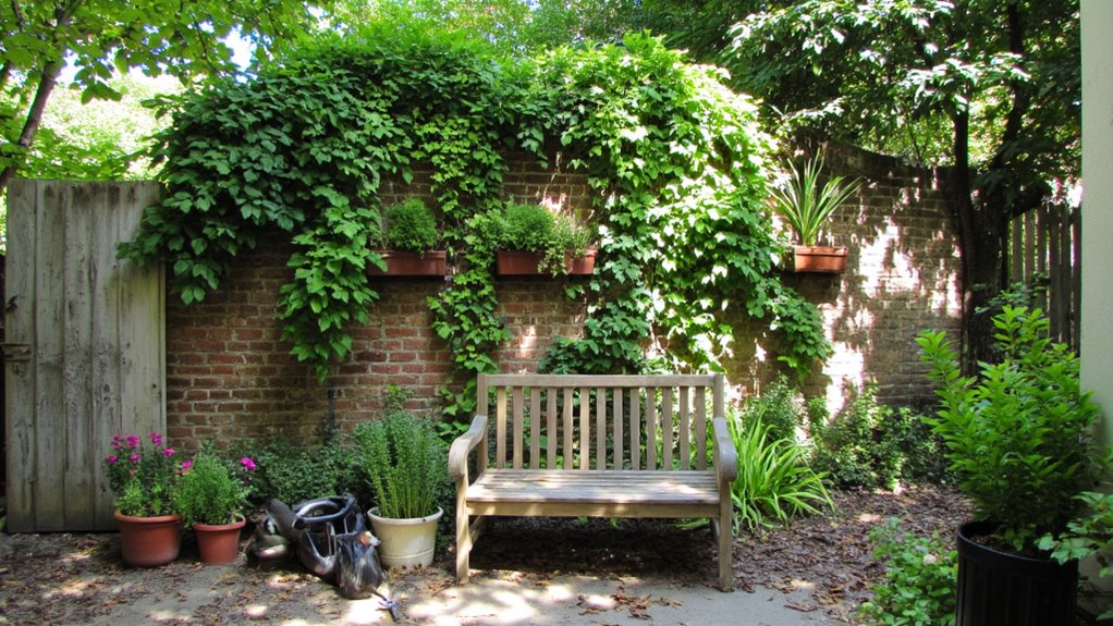 lush vertical garden creation