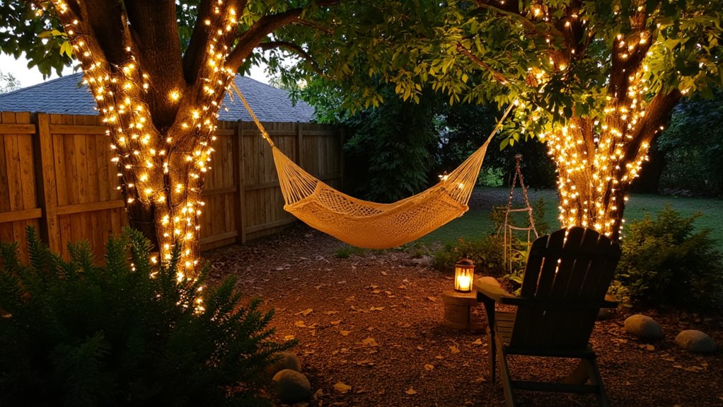 magical ambiance with fairy lights