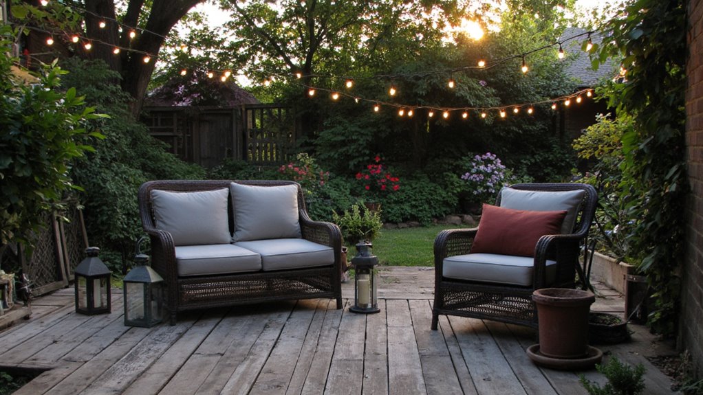 magical backyard lighting ambiance