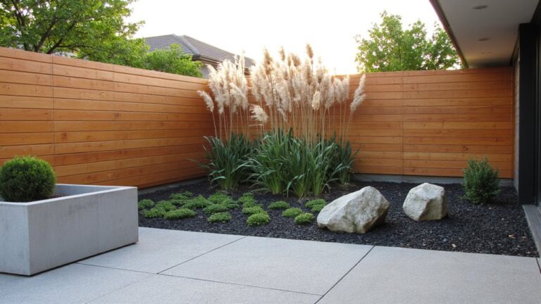 24 Modern Minimalist Corner Landscaping Ideas For A Clean Sophisticated Yard minimalist corner landscaping ideas