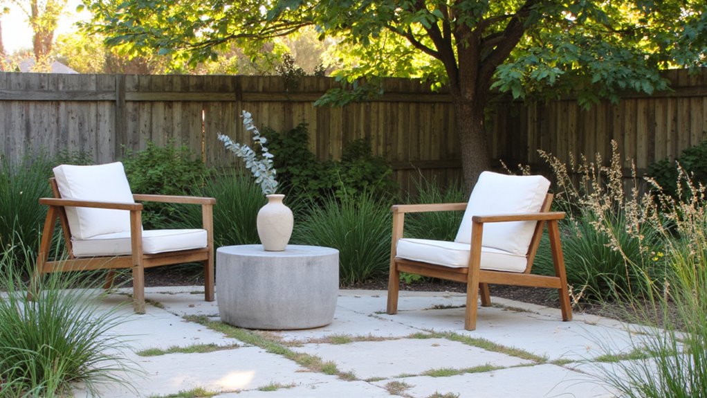 minimalist outdoor seating design