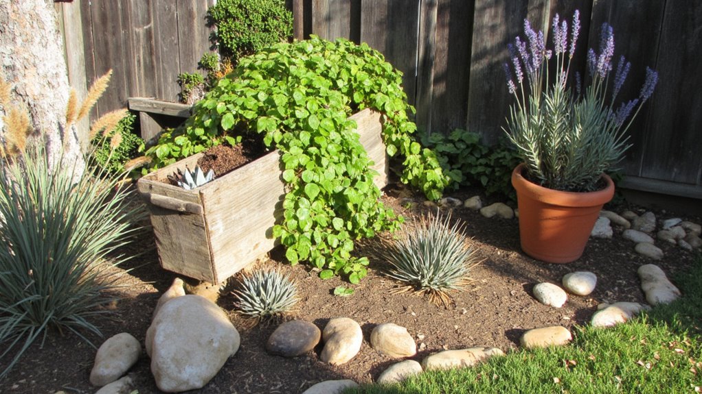 mixing plant textures creatively