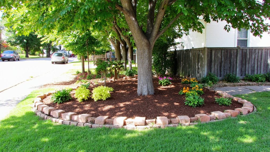 mulch bed for weed control