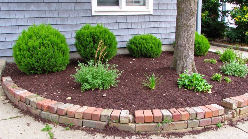 mulch improves garden aesthetics