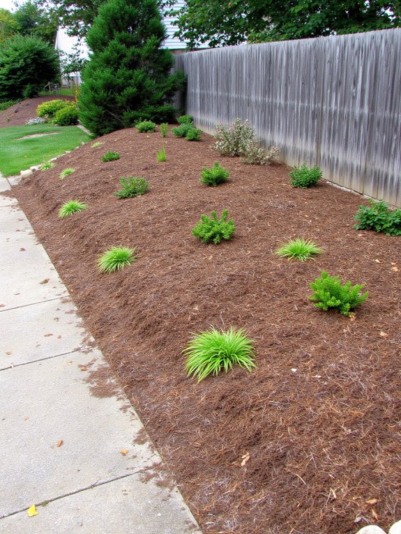 mulch prevents soil erosion