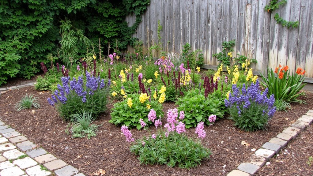 mulching enhances garden aesthetics