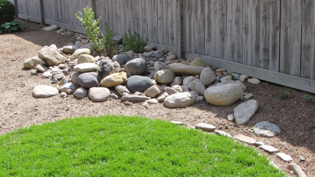 natural aesthetic with river rocks